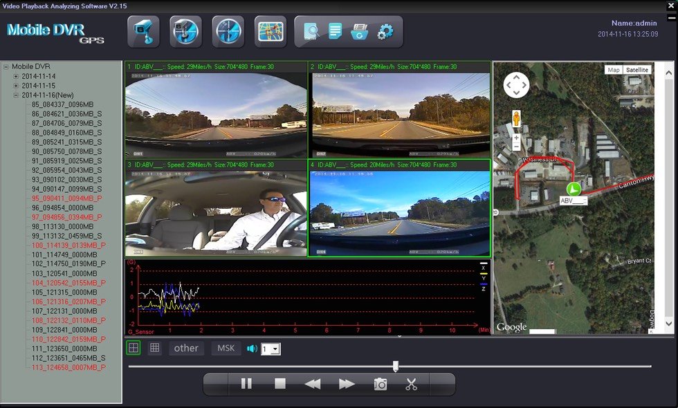 SD4D & SD4W Gui Quad sat map, G-Sensors routing view document Dangerous Driving Behaviors, driver safety camera, passenger safety security surveillance camera systems