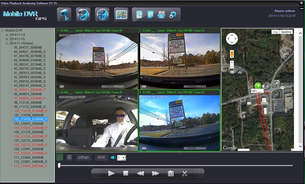 SD4D & SD4W GUI Quad Screen Sat Map viewlow cost Pupil transportation child safety and security onboard vehicle video camera observation systems